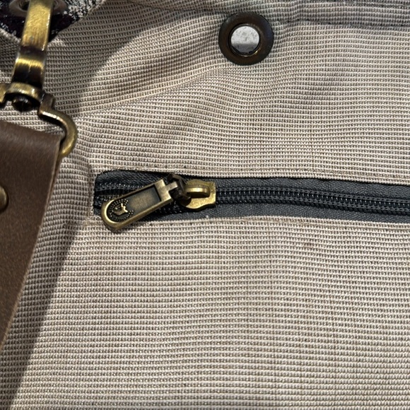 ZAND Amsterdam purse bag tote silver cream floral with movable straps - Picture 8 of 16